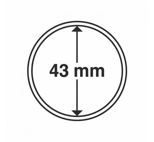 Капсулы «CAPS» для монет диаметром до 43 мм (упаковка 10 штук) LEUCHTTURM 322622