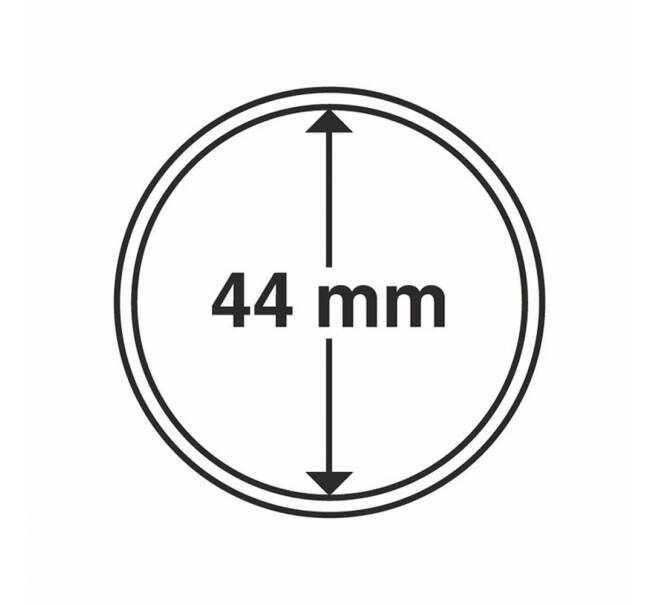 Капсулы «CAPS» для монет диаметром до 44 мм (упаковка 10 штук) LEUCHTTURM 315637 (Артикул L1-12092) — Фото №1