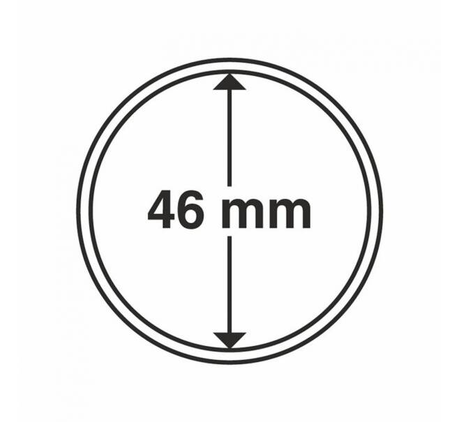 Капсулы «CAPS» для монет диаметром до 46 мм (упаковка 10 штук) LEUCHTTURM 319538