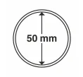 Капсулы «CAPS» для монет диаметром до 50 мм (упаковка 10 штук) LEUCHTTURM 302860 (Артикул L1-12096)