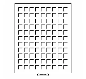 Кассета на 99 квадратных ячеек размером 19х19 мм MB LEUCHTTURM 333127