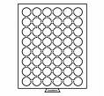 Кассета на 48 ячеек для хранения и презентации монет в капсулах диаметром до 23 мм MB LEUCHTTURM 309351 (Артикул: L1-12185) — Фото №1