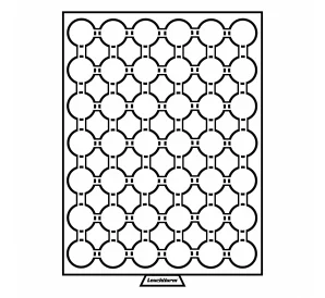 Кассета на 42 ячейки для хранения и презентации монет в капсулах диаметром до 24.5 мм MB LEUCHTTURM 335987