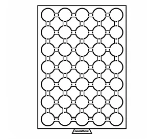 Кассета на 35 ячеек для хранения и презентации монет в капсулах диаметром до 26 мм MB LEUCHTTURM 335354