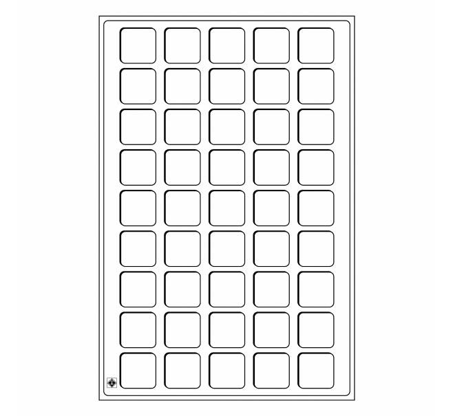 Планшет для 45 монет диаметром 31 мм (упаковка 2 штуки) Бордовый LEUCHTTURM 346588 (Артикул: L1-12209) — Фото №1