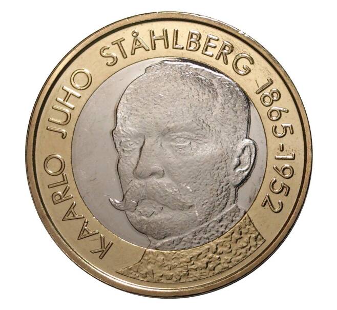 Монета 5 евро 2016 года Финляндия «Первый президент Финляндии — Каарло Юхо Стольберг» (Артикул M2-2898)