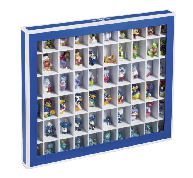 Витрина для 60 игрушек из «Киндер сюрпризов» Синяя LEUCHTTURM 344051 (Артикул L1-12268)