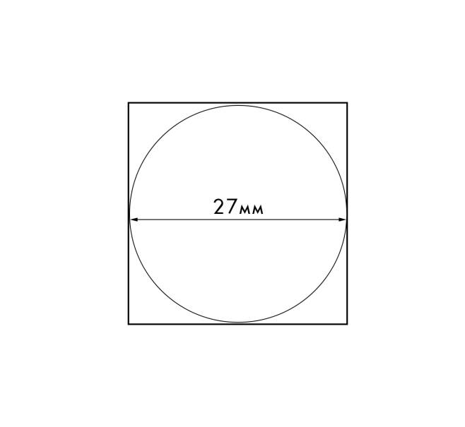 Лист для 35 монет диаметром до 27 мм формат «Optima» LEUCHTTURM 306013 (Артикул L1-16850)
