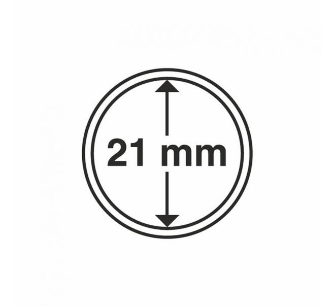 Капсула «CAPS» для монет диаметром до 21 мм LEUCHTTURM 327401 (Артикул L1-16853)