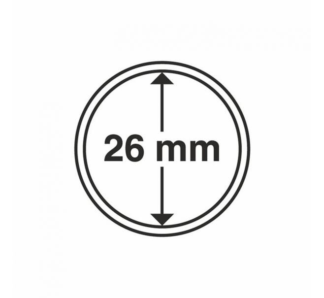 Капсула «CAPS» для монет диаметром до 26 мм LEUCHTTURM 309404 (Артикул L1-16858)
