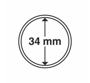 Капсула «CAPS» для монет диаметром до 34 мм LEUCHTTURM 310430
