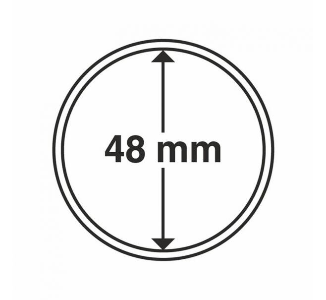 Капсула «CAPS» для монет диаметром до 48 мм LEUCHTTURM 325865