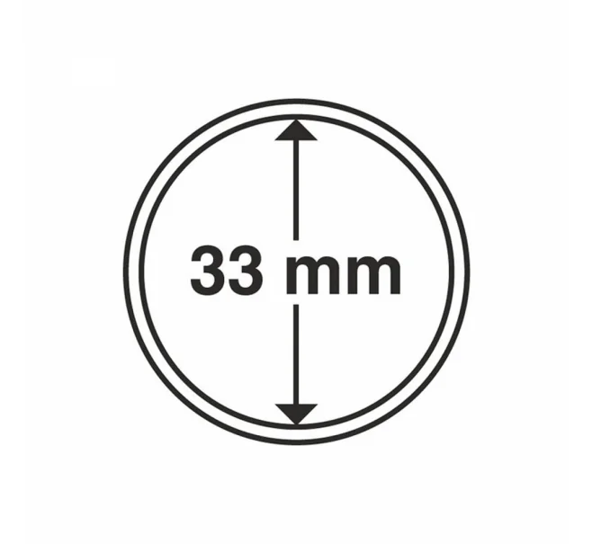 Капсула «CAPS» для монет диаметром до 33 мм LEUCHTTURM 320931 (Артикул L1-17097)