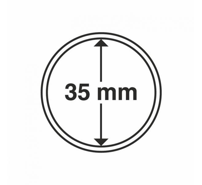 Капсула «CAPS» для монет диаметром до 35 мм LEUCHTTURM 318983/317655 (Артикул L1-17100)