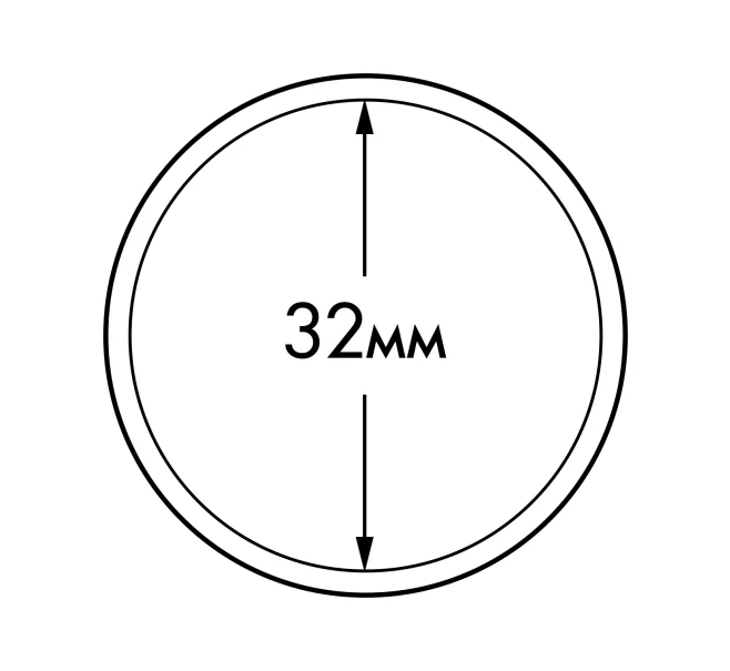 Капсулы «ULTRA» для монет диаметром 32 мм (упаковка 10 штук) LEUCHTTURM 345039 (Артикул L1-18141)