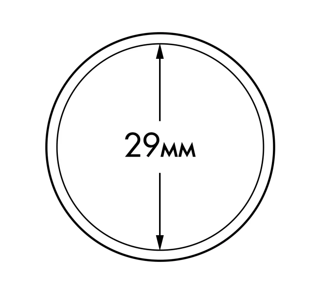 Капсулы «ULTRA» для монет диаметром 29 мм (упаковка 10 штук) LEUCHTTURM 345035 (Артикул L1-18144)