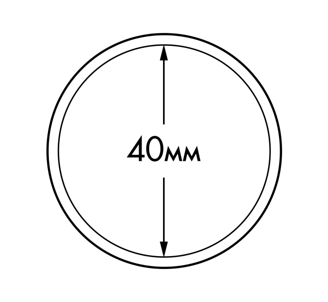 Капсулы «ULTRA» для монет диаметром 40 мм (упаковка 10 штук) LEUCHTTURM 345048 (Артикул L1-18145)