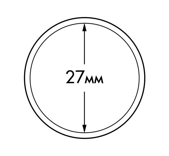 Капсулы «ULTRA» для монет диаметром 27 мм (упаковка 10 штук) LEUCHTTURM 345033