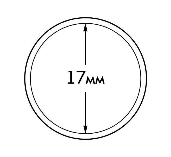 Капсулы «ULTRA» для монет диаметром до 17 мм (упаковка 10 штук) LEUCHTTURM 345018