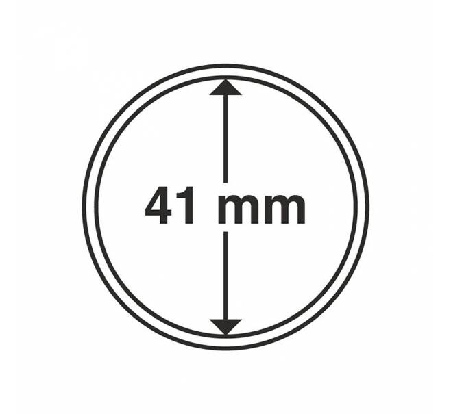 Капсулы «CAPS» для монет диаметром до 41 мм (упаковка 10 штук) LEUCHTTURM 334928