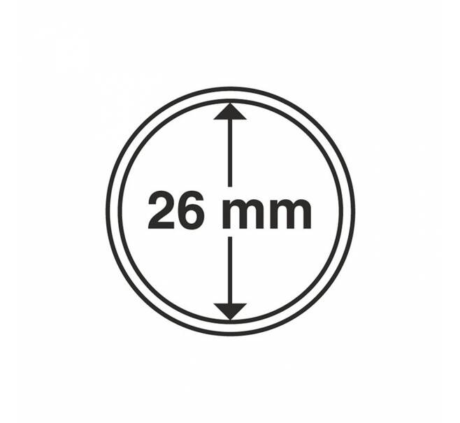 Капсула «CAPS» для монет диаметром до 26 мм LEUCHTTURM 313851 (Артикул L1-18215)