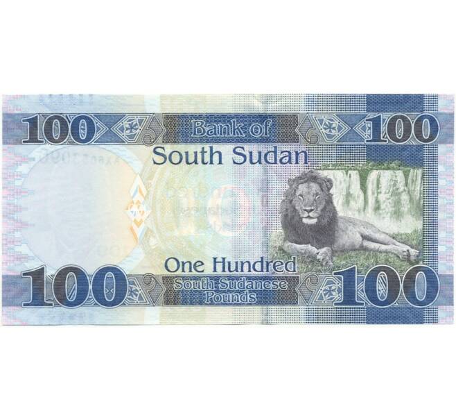 Банкнота 100 фунтов 2019 года Южный Судан (Артикул: B2-10120) — Фото №2