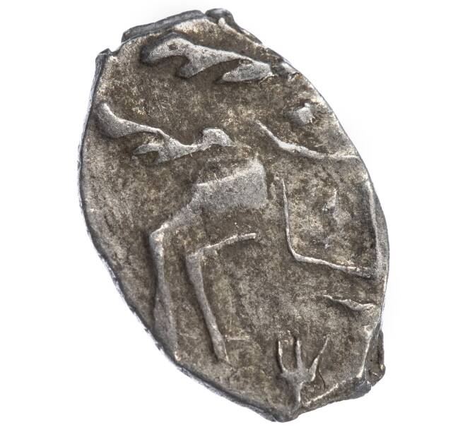 Монета «Чешуйка» (копейка) Петр I Старый денежный двор (Москва) (Артикул M1-49457)