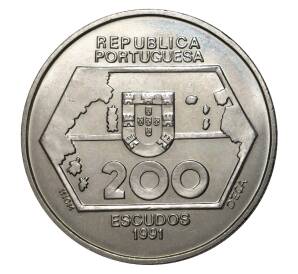 200 эскудо 1991 года Португалия «Навигация на запад» — Фото №2