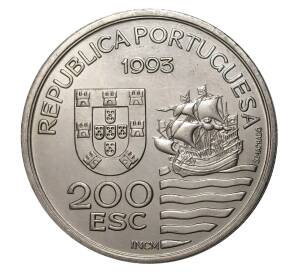 200 эскудо 1993 года Португалия «Японская миссия в Европе» — Фото №2