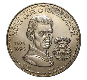 200 эскудо 1994 года Португалия «600 лет со дня рождения Генриха Мореплавателя» — Фото №1