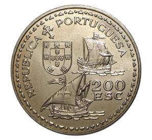 200 эскудо 1994 года Португалия «600 лет со дня рождения Генриха Мореплавателя» — Фото №2