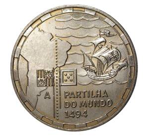 200 эскудо 1994 года Португалия «500 лет разделению зон влияния между Португалией и Испанией» — Фото №1