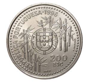 200 эскудо 1996 года Прибытие португальцев в Китай в 1513 году — Фото №2