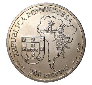 200 эскудо 1997 года 400 лет со дня смерти Хосе де Анчьета — Фото №2