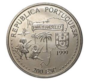 200 эскудо 1999 года Португалия «500 лет с момента открытия Бразилии» — Фото №2