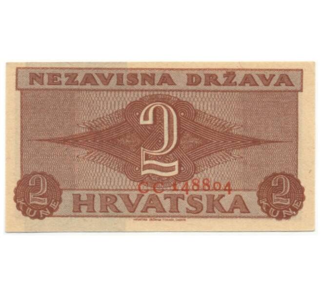 Банкнота 2 куны 1942 года Хорватия (Артикул K11-85336)