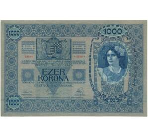 1000 крон 1902 года Австро-Венгрия (С надпечаткой) — Фото №2