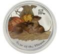 Монета 1 доллар 2008 года Австралия «Китайский гороскоп — Год мыши» (Цветное покрытие) (Артикул K11-85737)