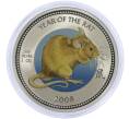 Монета 2 доллара 2008 года Острова Питкэрн «Китайский гороскоп — Год крысы» (Артикул K11-85738)