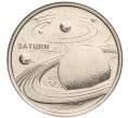 Монета 1 куруш 2022 года Турция «Планеты Солнечной системы — Сатурн» (Артикул M2-59898)