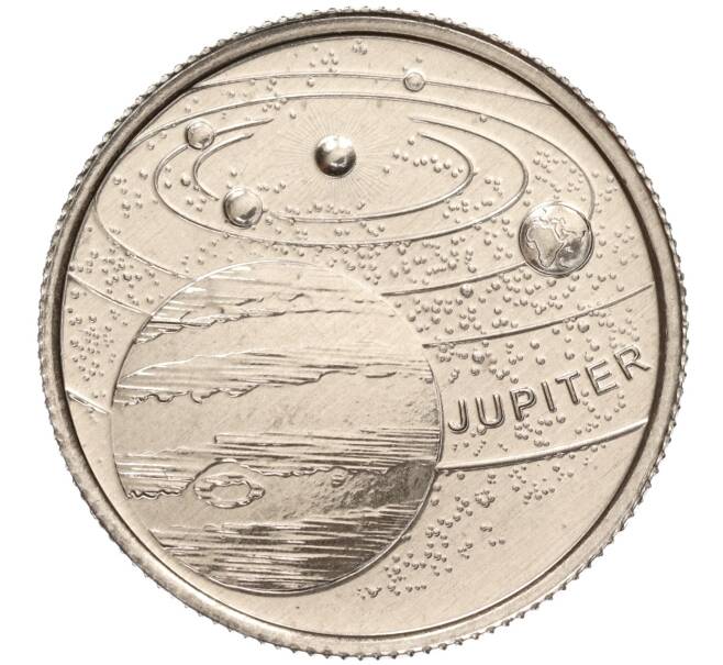 Монета 1 куруш 2022 года Турция «Планеты Солнечной системы — Юпитер» (Артикул M2-59901)