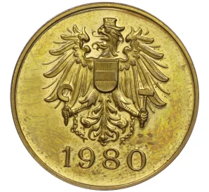 Жетон 1980 года Австрия «Главный монетный двор в Вене»