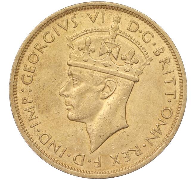 Монета 2 шиллинга 1938 года Н Британская Западная Африка (Артикул K11-86162)