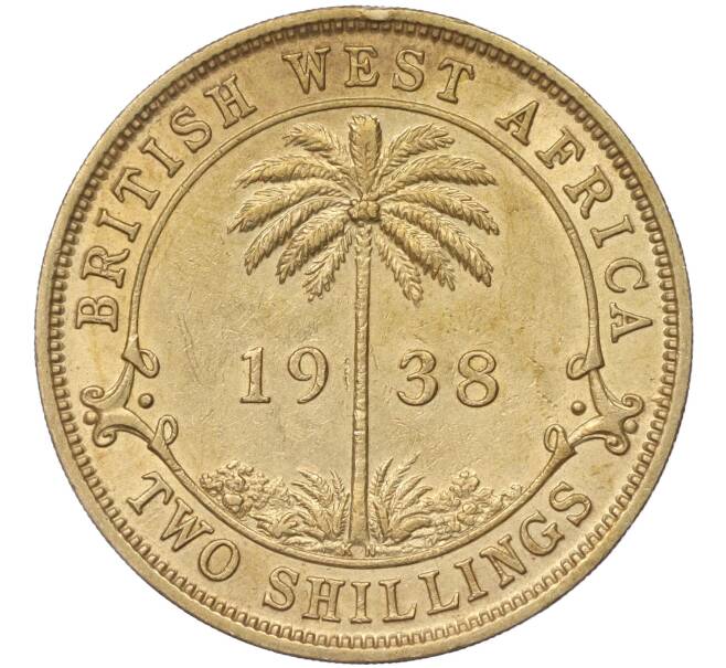 Монета 2 шиллинга 1938 года KN Британская Западная Африка (Артикул K11-86166)