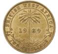 Монета 2 шиллинга 1939 года KN Британская Западная Африка (Артикул K11-86169)