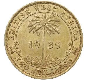 2 шиллинга 1939 года KN Британская Западная Африка