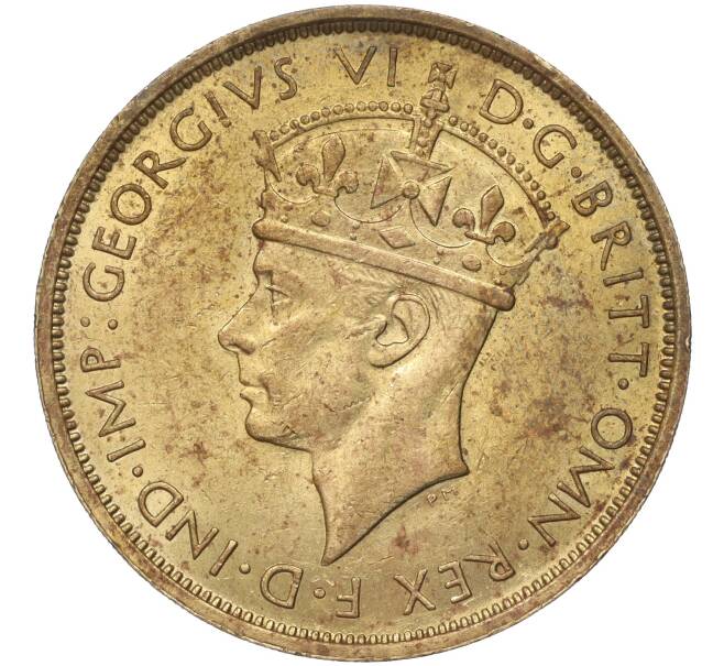 Монета 2 шиллинга 1942 года KN Британская Западная Африка (Артикул K11-86179)