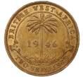 Монета 2 шиллинга 1946 года KN Британская Западная Африка (Артикул K11-86182)