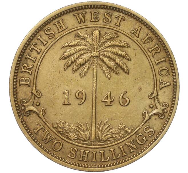 Монета 2 шиллинга 1946 года Н Британская Западная Африка (Артикул K11-86188)