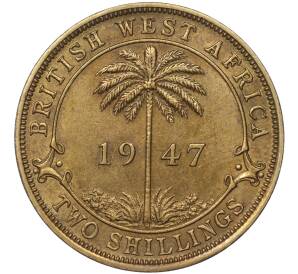 2 шиллинга 1947 года Н Британская Западная Африка